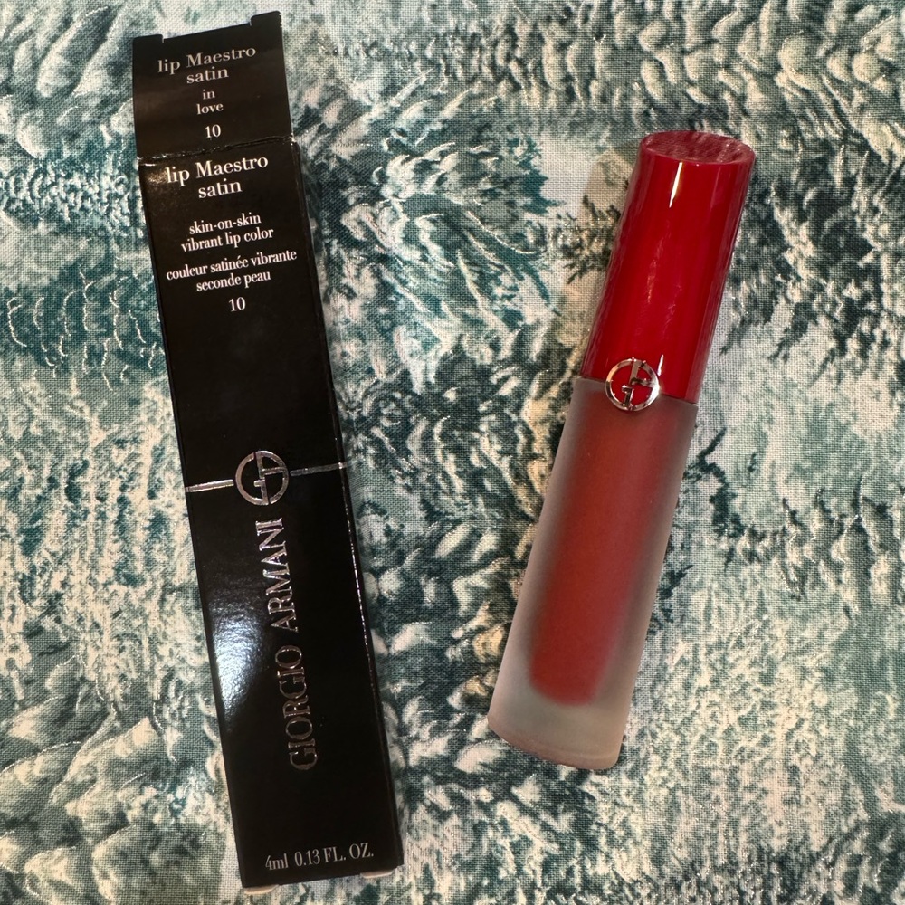 NWB Giorgio Armani Lip Maestro Satin shade: in love
